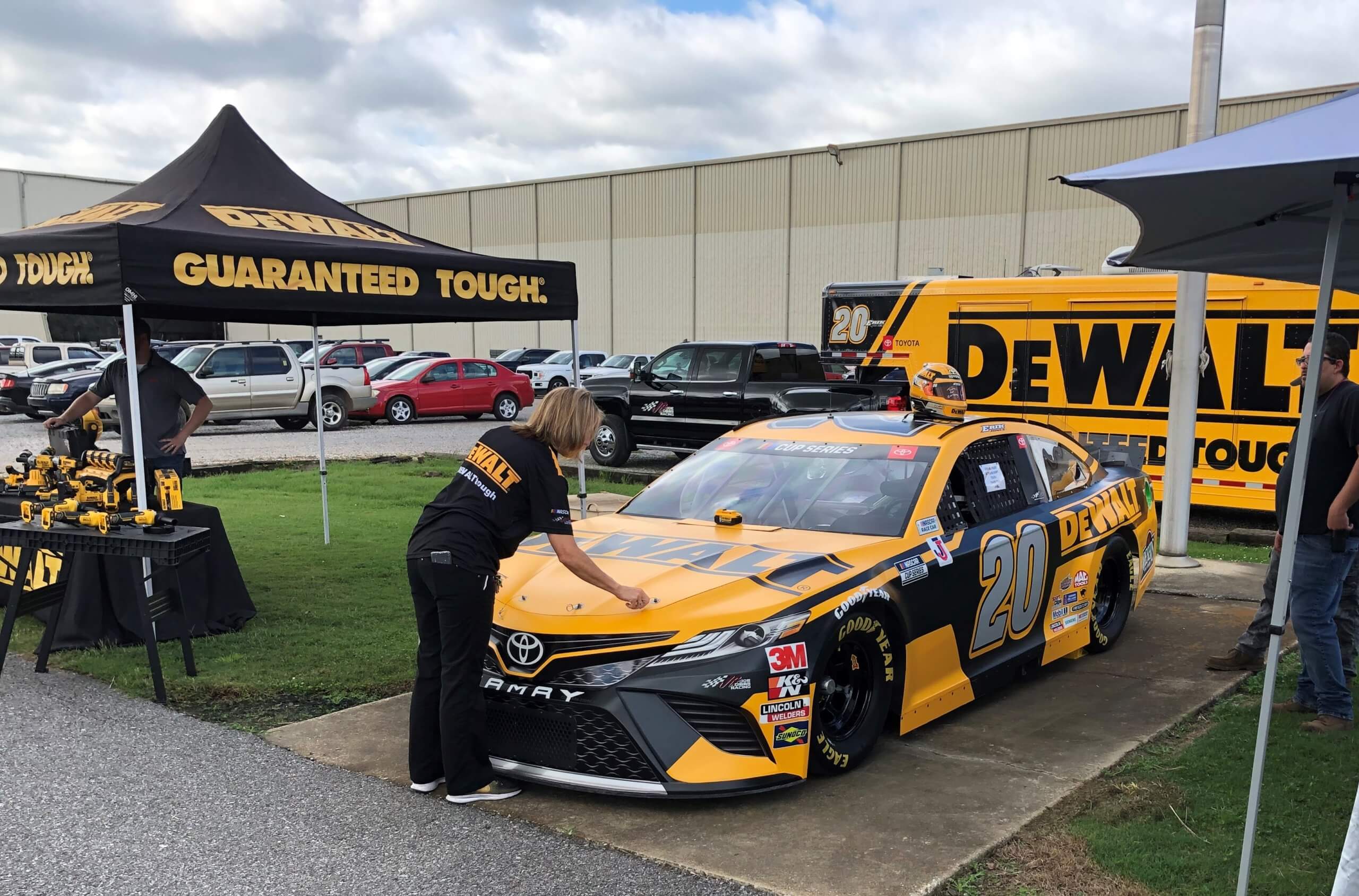 Nascar Dewalt car at FabArc